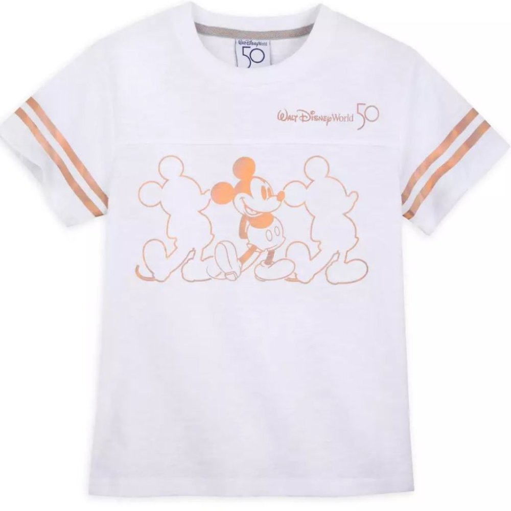 NWT Walt Disney World 50th Anniversary Football T-Shirt for Kids (Size M)